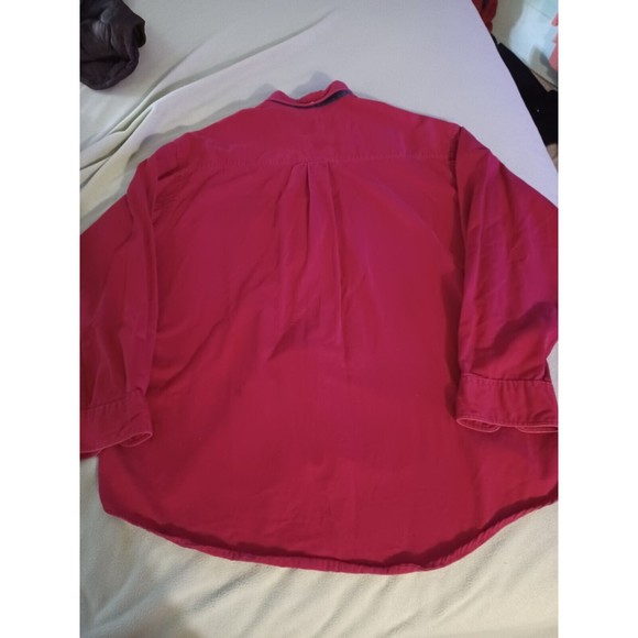 VTG Madison Trader Washed Cotton Mens XL Long Sleeve Button Down Shirt Heavy - Picture 9 of 11